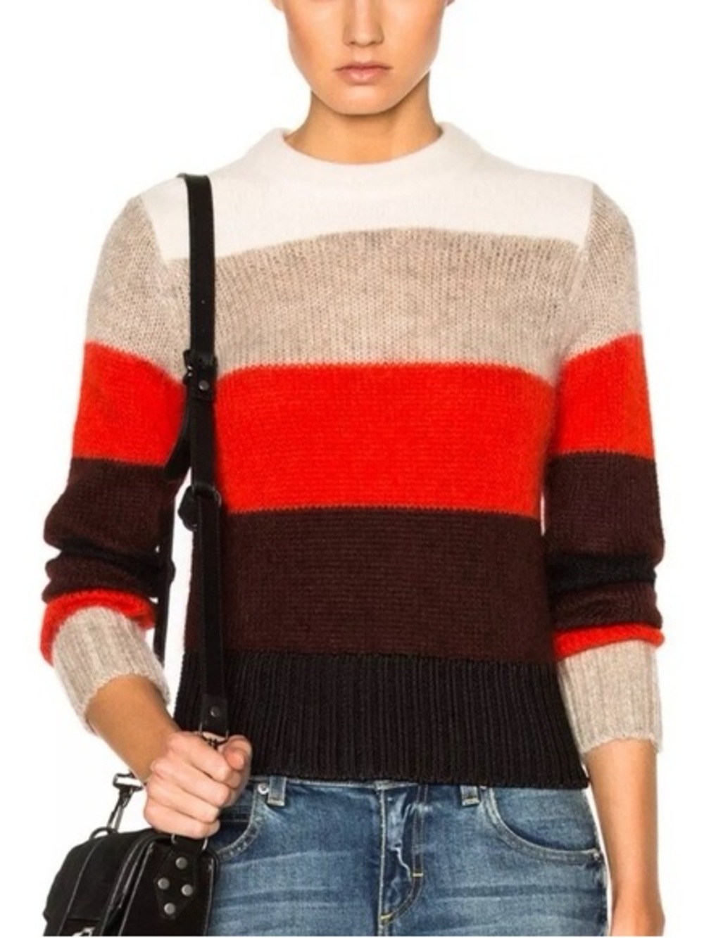 Rag & Bone XS Angora Striped Sweater